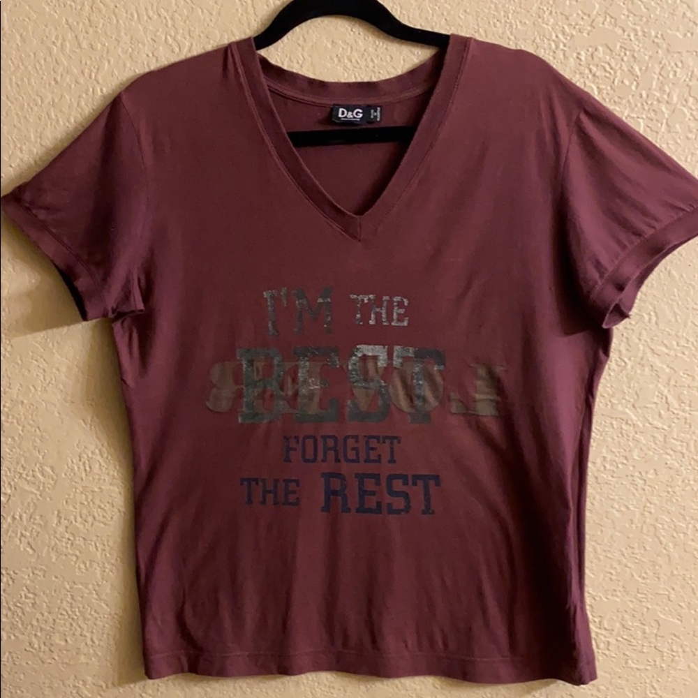 Dolce & Gabbana- Men's V neck T-Shirt-Size L